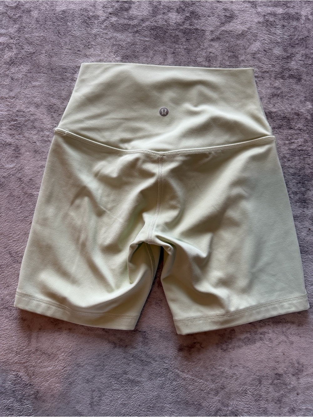 lululemon Neon Green align shorts 4”, size 4, HR